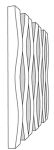 Profil Rythmix® Onde S en Sapin du Nord ISB Saturés Protect pour bardage extérieur.