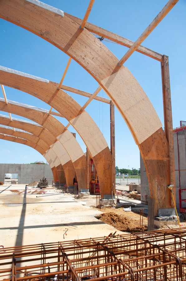 Kerto® Q pour renforcement de structure - structure renforcée du hall 